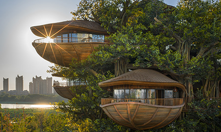 This “Treehouse” Resort Immerses Guests into Trees, Water, and Nature